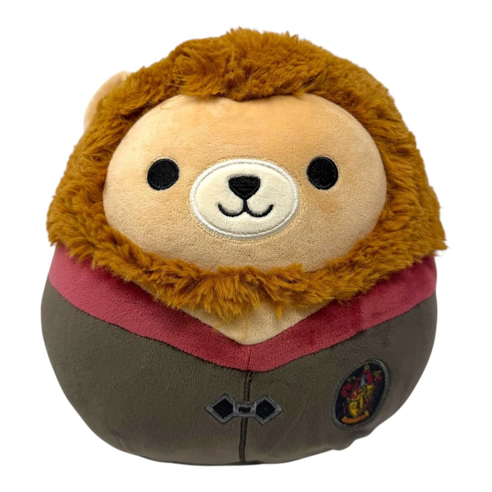 Squishmallows Harry Potter Gryffindor Lion Plush Jazwares Brown Grey 8 inch
